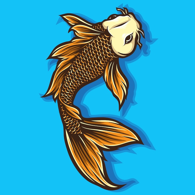 Koi fish vector | Premium Vector