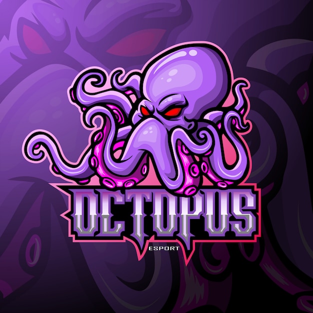 Premium Vector | Kraken mascot sports logo