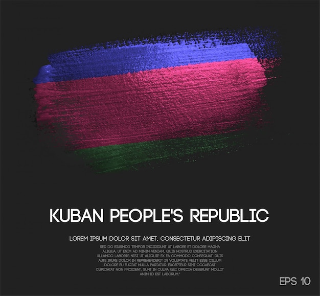 Premium Vector | Kuban people's republic flag