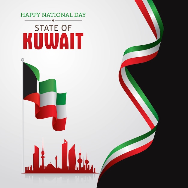 Premium Vector | Kuwait national day