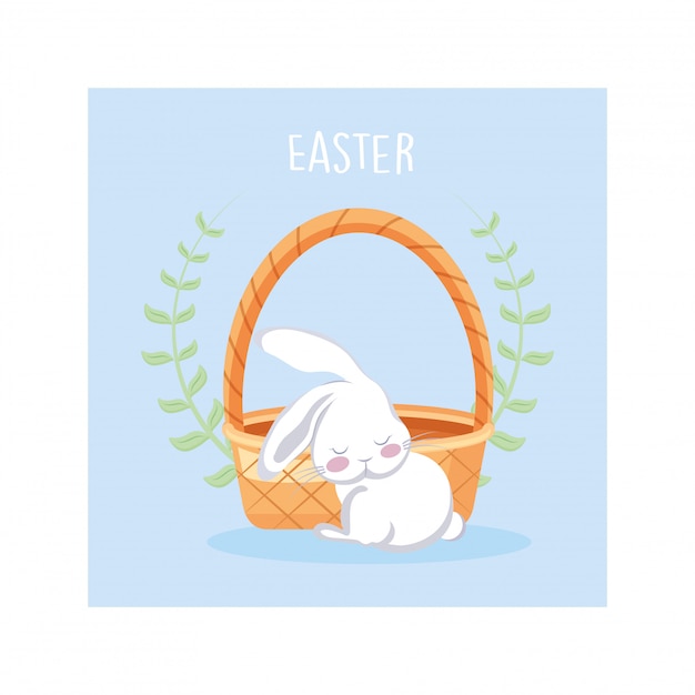 Download Free Label Easter With Cute Rabbit Premium Vector Use our free logo maker to create a logo and build your brand. Put your logo on business cards, promotional products, or your website for brand visibility.