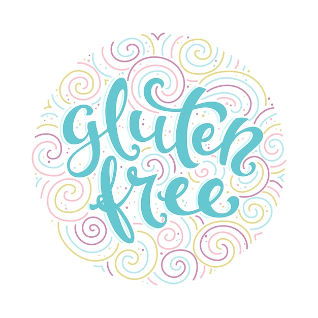 Download Free Label Gluten Free Lettering Premium Vector Use our free logo maker to create a logo and build your brand. Put your logo on business cards, promotional products, or your website for brand visibility.