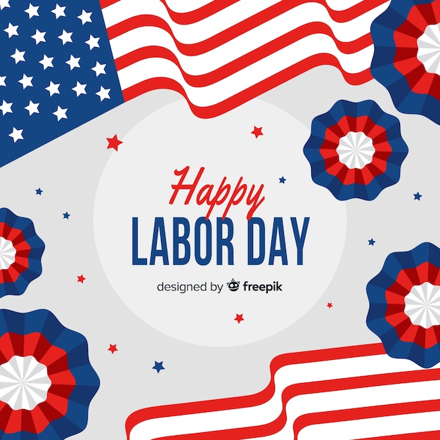 free-vector-labor-day-background-in-flat-style