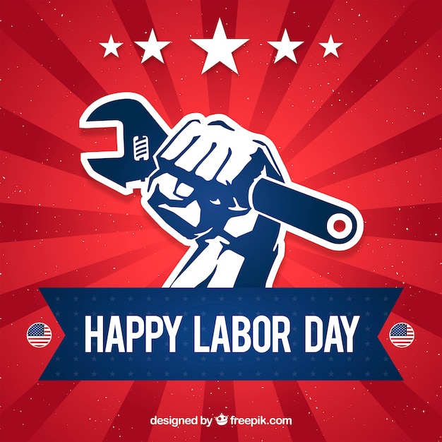 Labor day background with tool
