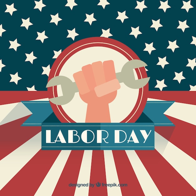 Labor day background with usa flag\
design