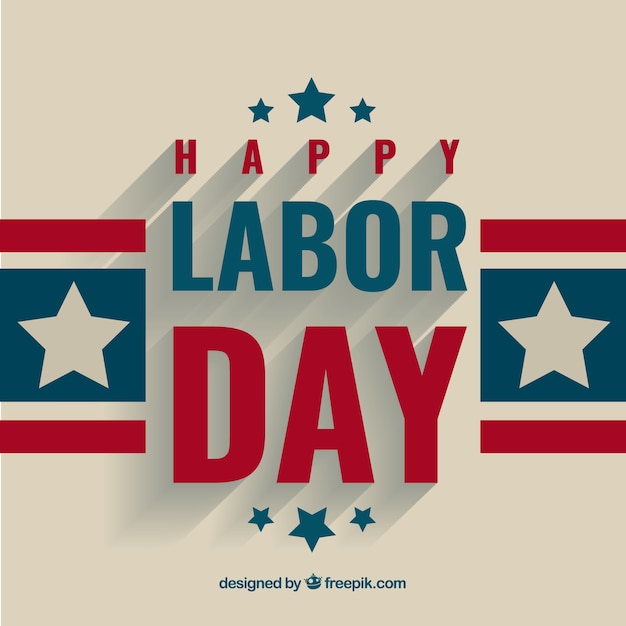 Free Vector | Labor day greeting background