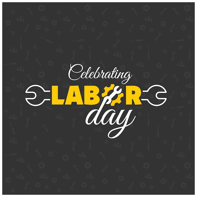 Labor day typography Vector | Free Download