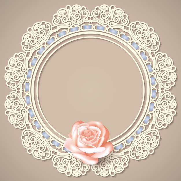 Premium Vector | Lace frame