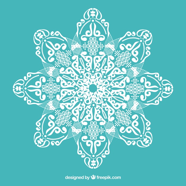 Download Lace with floral ornaments | Free Vector