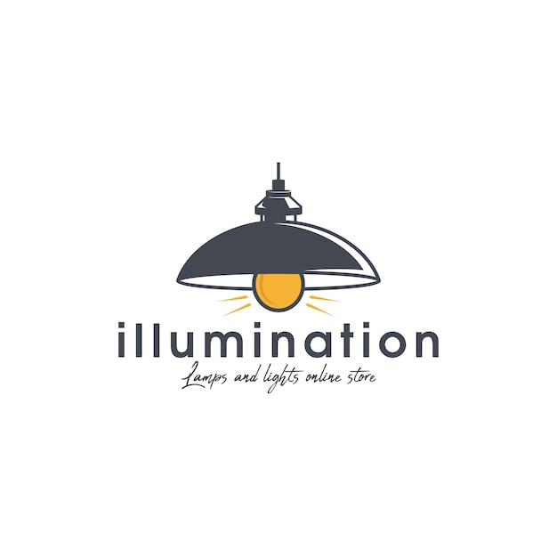 Download Free Lamp Illumination Logo Template Premium Vector Use our free logo maker to create a logo and build your brand. Put your logo on business cards, promotional products, or your website for brand visibility.