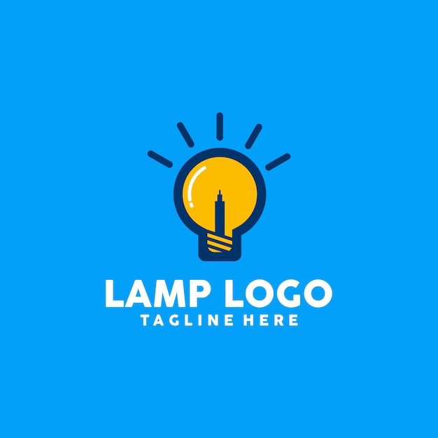 Lamp logo Premium Vector