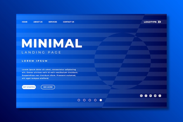 Download Free Landing Page Minimal Geometric Template Free Vector Use our free logo maker to create a logo and build your brand. Put your logo on business cards, promotional products, or your website for brand visibility.
