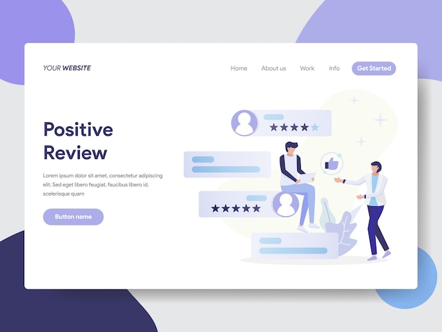 Download Free Landing Page Template Of Positive Review Illustration Concept Use our free logo maker to create a logo and build your brand. Put your logo on business cards, promotional products, or your website for brand visibility.