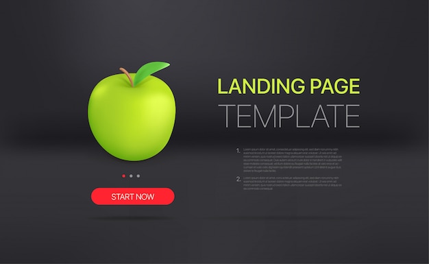 Download Free Landing Page Template With Sample Text And Button Premium Vector Use our free logo maker to create a logo and build your brand. Put your logo on business cards, promotional products, or your website for brand visibility.