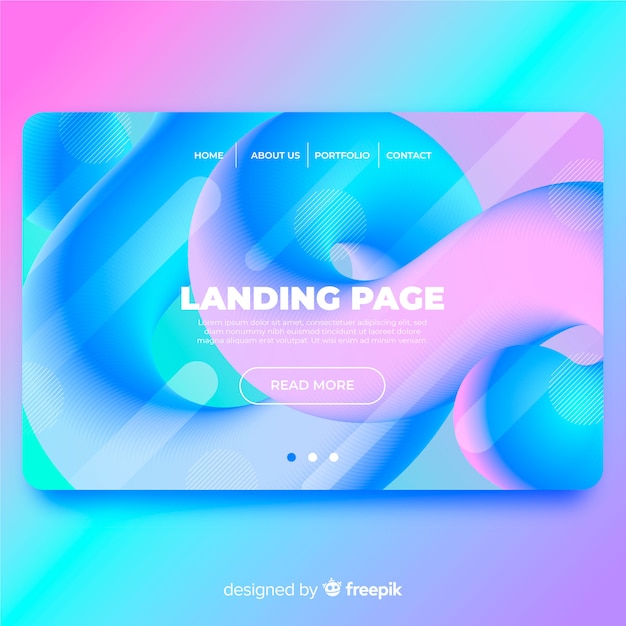 Landing Page Template Psd