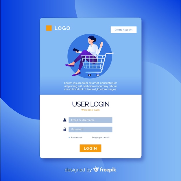 Premium Vector Landing Page Template Of Shopping Online Concept E