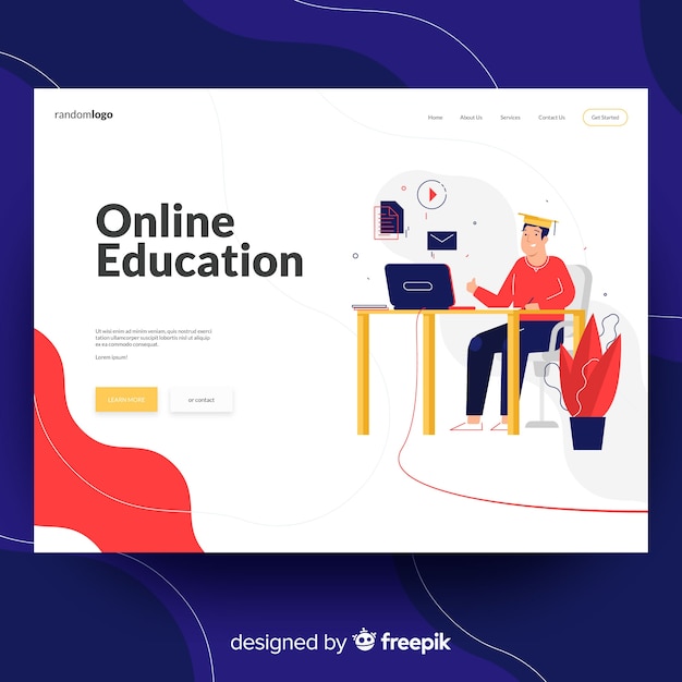 Free Vector | Landing page