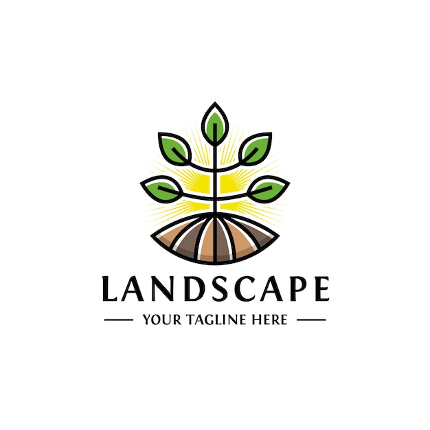 Download Free Landscape Plant Grow Logo Design Premium Vector Use our free logo maker to create a logo and build your brand. Put your logo on business cards, promotional products, or your website for brand visibility.