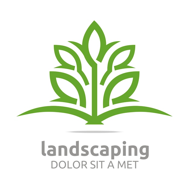 Premium Vector | Landscaping logo