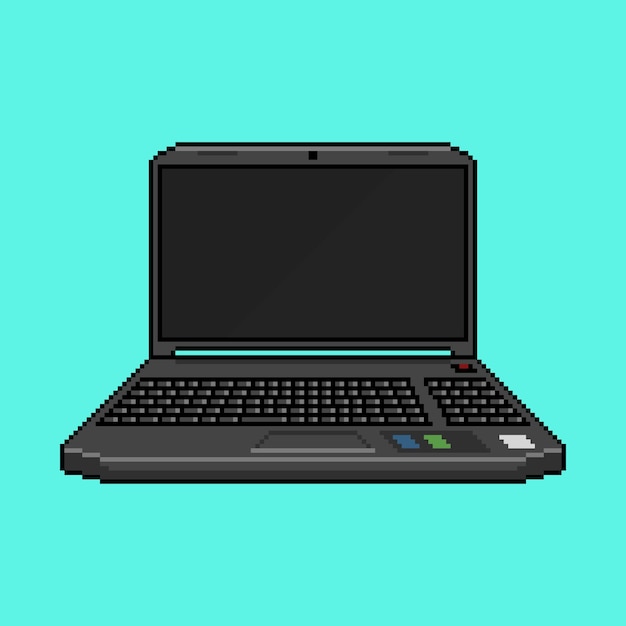 Premium Vector | Laptop pixel art