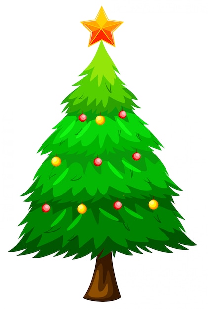 Download Free Vector | Large green christmas tree