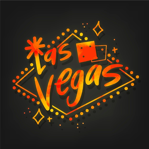 Free Vector Las Vegas City Lettering