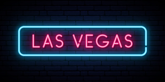 Premium Vector Las Vegas Neon Sign