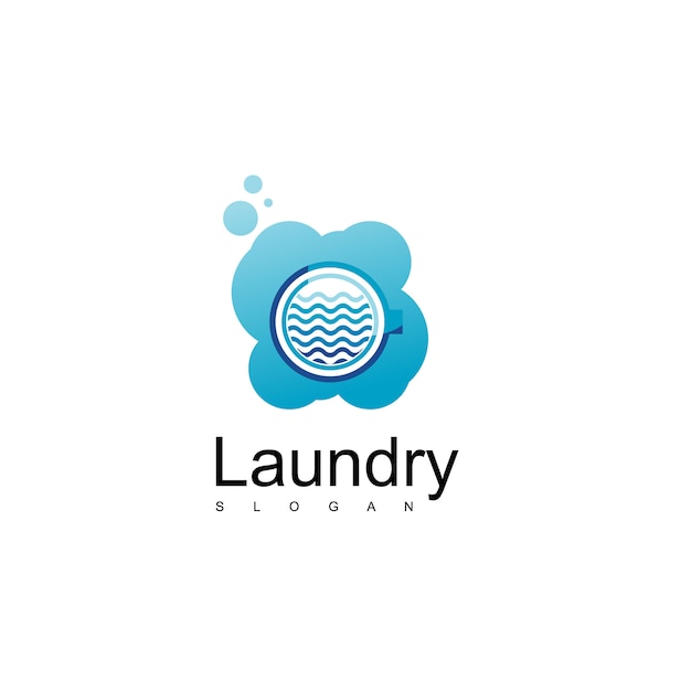 Premium Vector | Laundry logo design vector