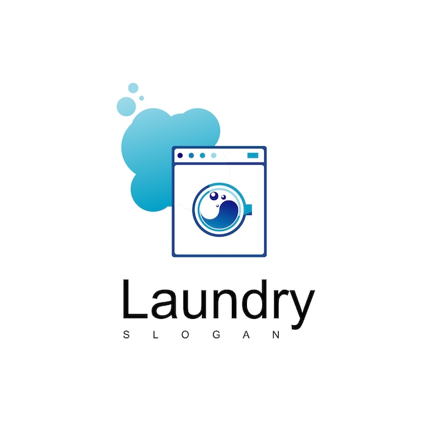 Premium Vector | Laundry logo