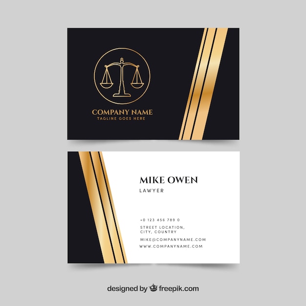 Law and justice business card templateq