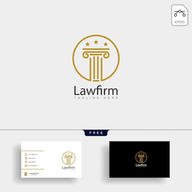 Download Free Law Firm Advocate Creative Logo Template With Business Card Use our free logo maker to create a logo and build your brand. Put your logo on business cards, promotional products, or your website for brand visibility.