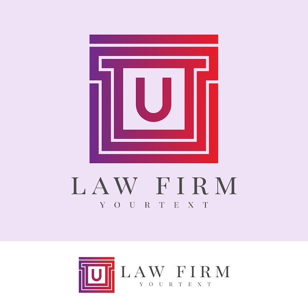 Download Free Law Firm Initial Letter U Logo Design Premium Vector Use our free logo maker to create a logo and build your brand. Put your logo on business cards, promotional products, or your website for brand visibility.