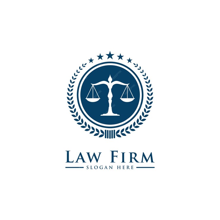  Law firm lawyer services, luxury vintage crest logo Premium Vector