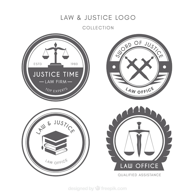 Download Free Law Logotype Set Free Vector Use our free logo maker to create a logo and build your brand. Put your logo on business cards, promotional products, or your website for brand visibility.