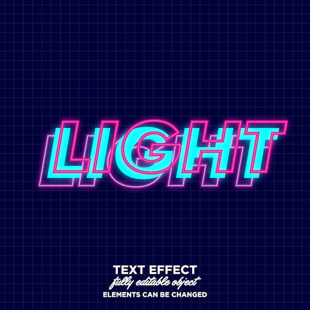 Download Premium Vector | Layered font with glowing effect