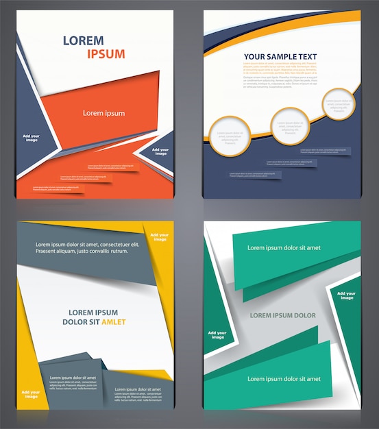 Premium Vector Layout Business Brochures Flyer Design Template In Size Or Magazine Cover