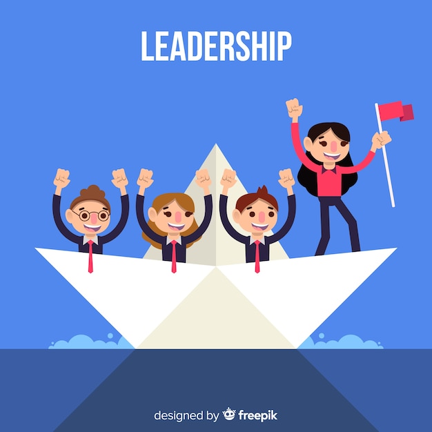 Free Vector | Leadership concept in flat style