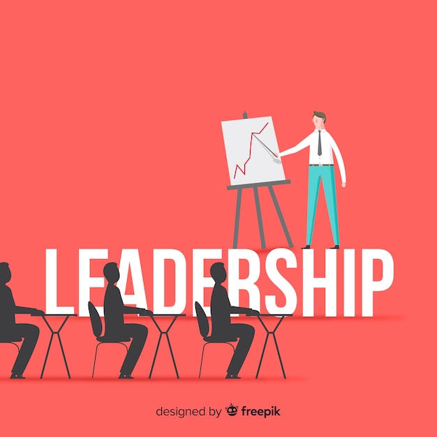 Free Vector | Leadership concept in flat style