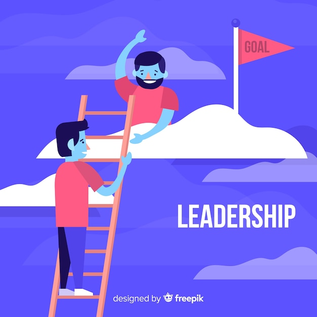Free Vector | Leadership design in flat style