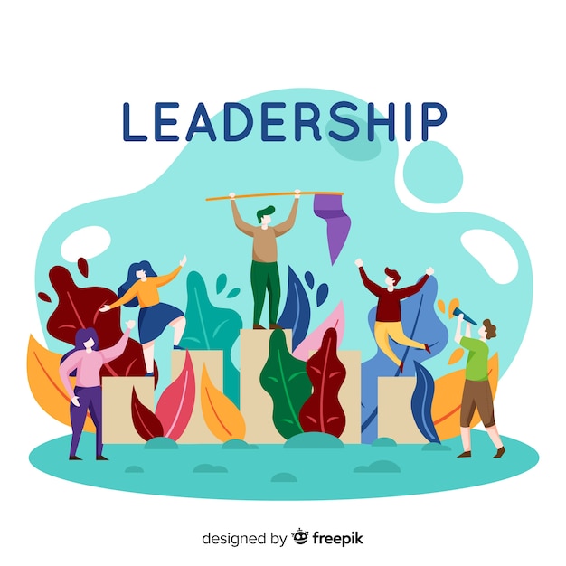 Free Vector Leadership design in flat style