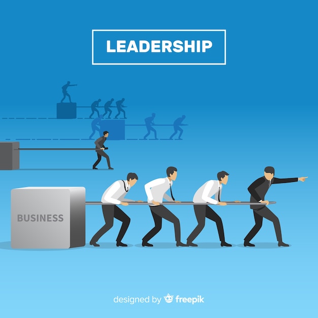 Leadership design in flat style | Free Vector