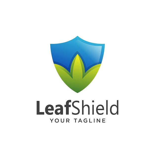 Download Free Leaf Shield Logo Gradient Modern Premium Vector Use our free logo maker to create a logo and build your brand. Put your logo on business cards, promotional products, or your website for brand visibility.