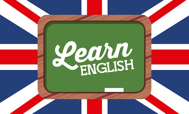 Learn english design, vector illustration eps10 graphic ...