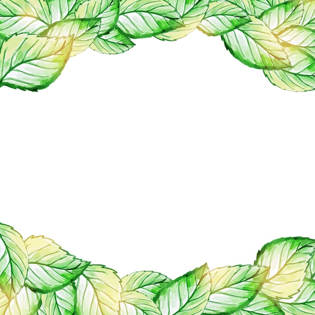 Download Leaves frame Vector | Premium Download