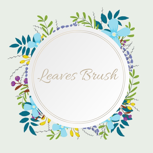 Leaves frame | Premium Vector