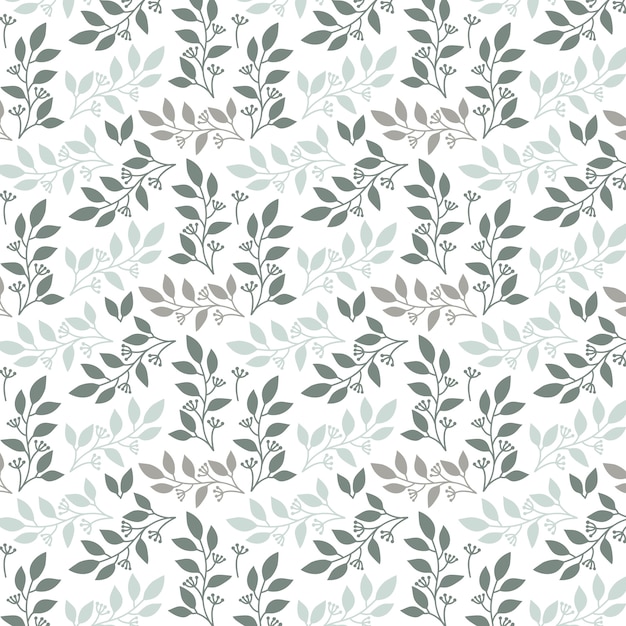 Free Vector Leaves Pattern Background