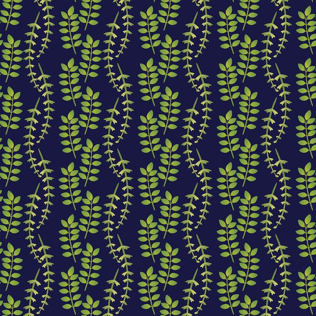 Premium Vector Leaves Seamless Pattern