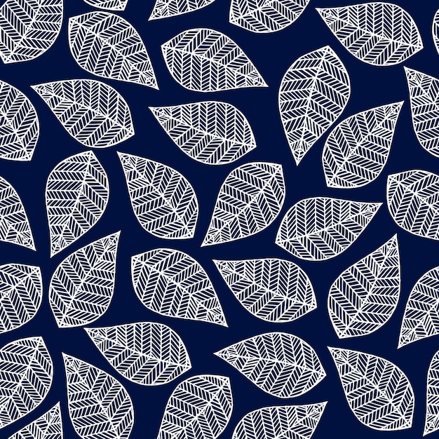 Premium Vector Leaves Seamless Pattern