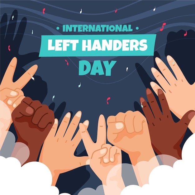 free-vector-left-handers-day-with-diverse-hands