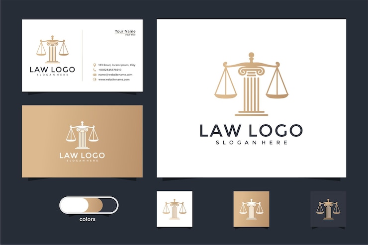  Legal symbol of justice. law offices, law firm, attorney services, luxury logo design template and 